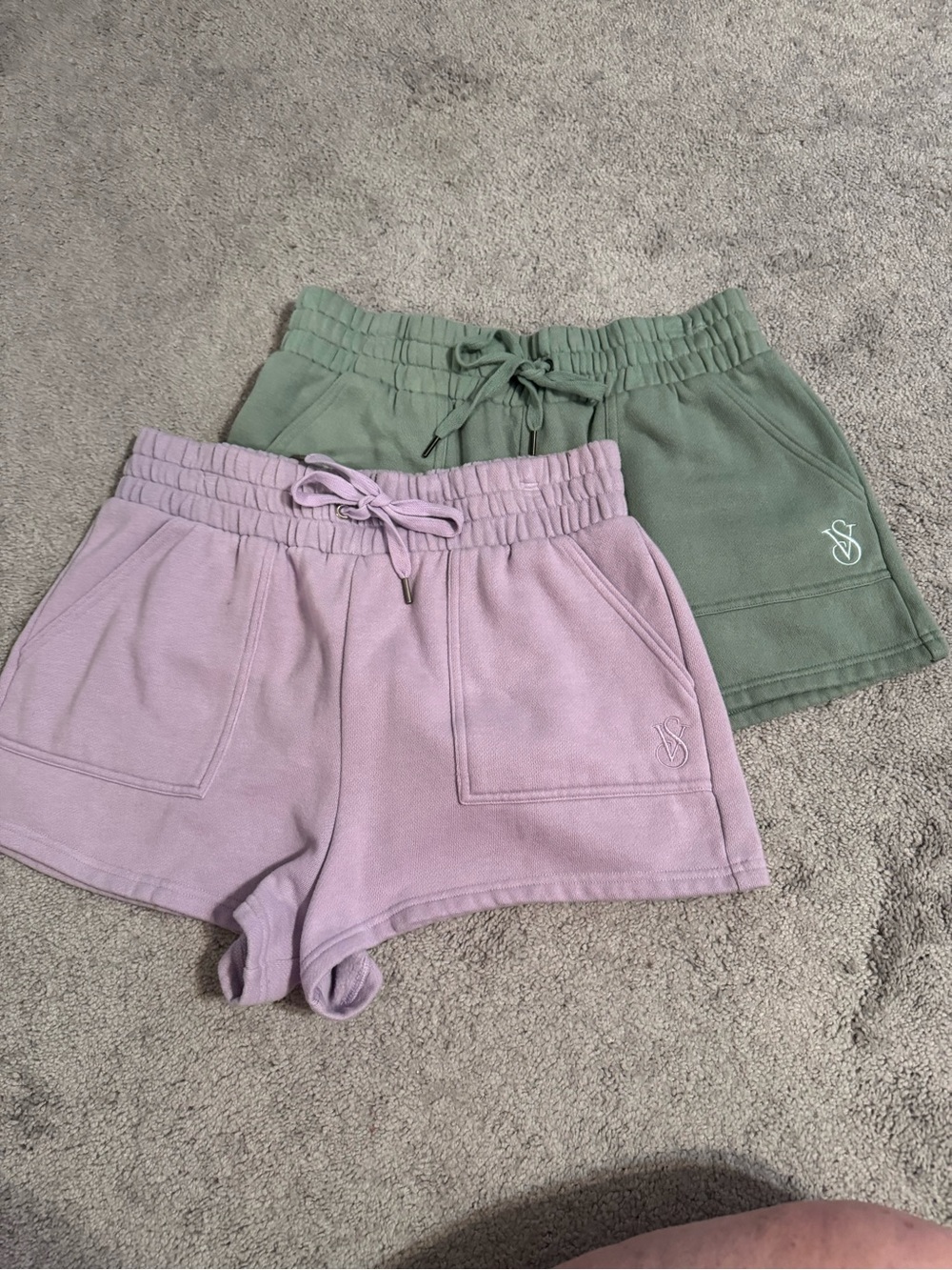Victorias Secret ON POINTCasual Drawstring Lounge Shorts - Lavender & Sage L/G